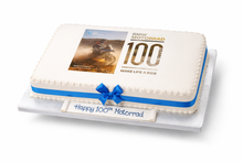 Load image into Gallery viewer, Corporate photo cake with message
