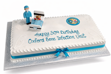 Load image into Gallery viewer, Corporate photo cake with message
