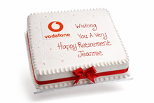 Load image into Gallery viewer, Corporate photo cake with message
