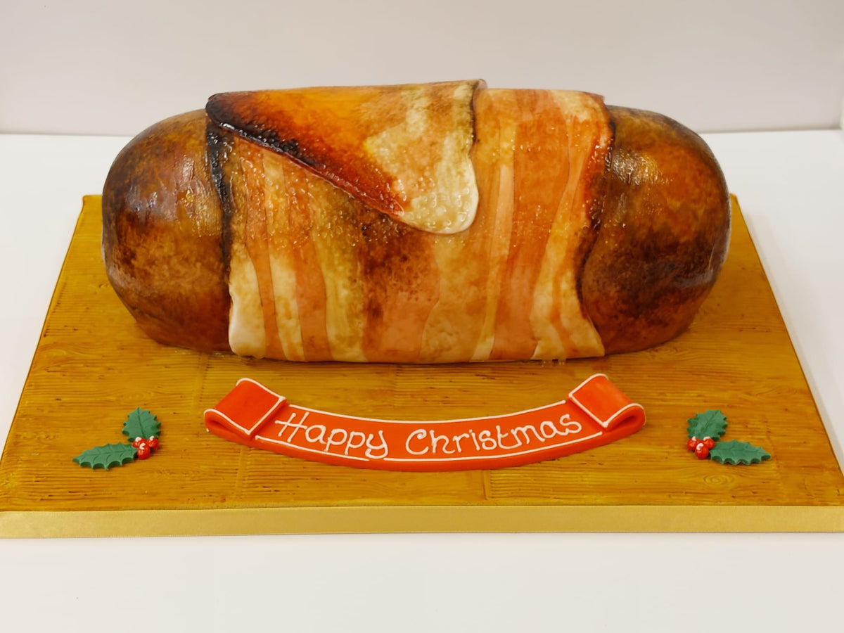 Pig in Blanket Sponge Cake (Feeds 50-60) – The Cake Shop