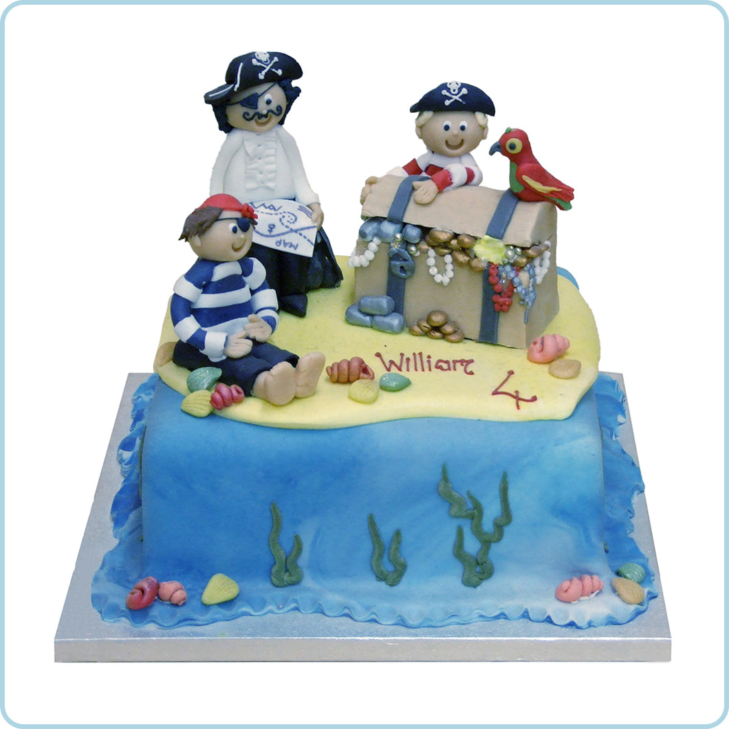 Pirate Ship Cake - dreamydelightsbysidra.com