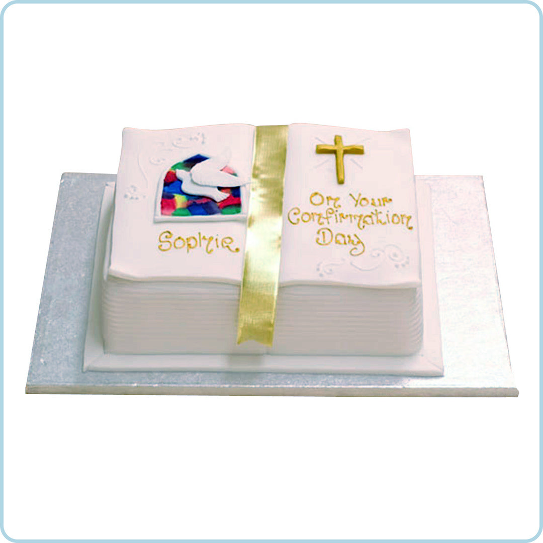 Bible Shaped Christening Cake | Danes Bakery