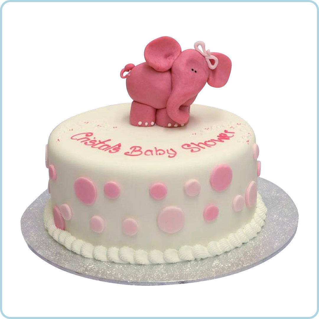 Baby shower elephant elephant in pink or blue
