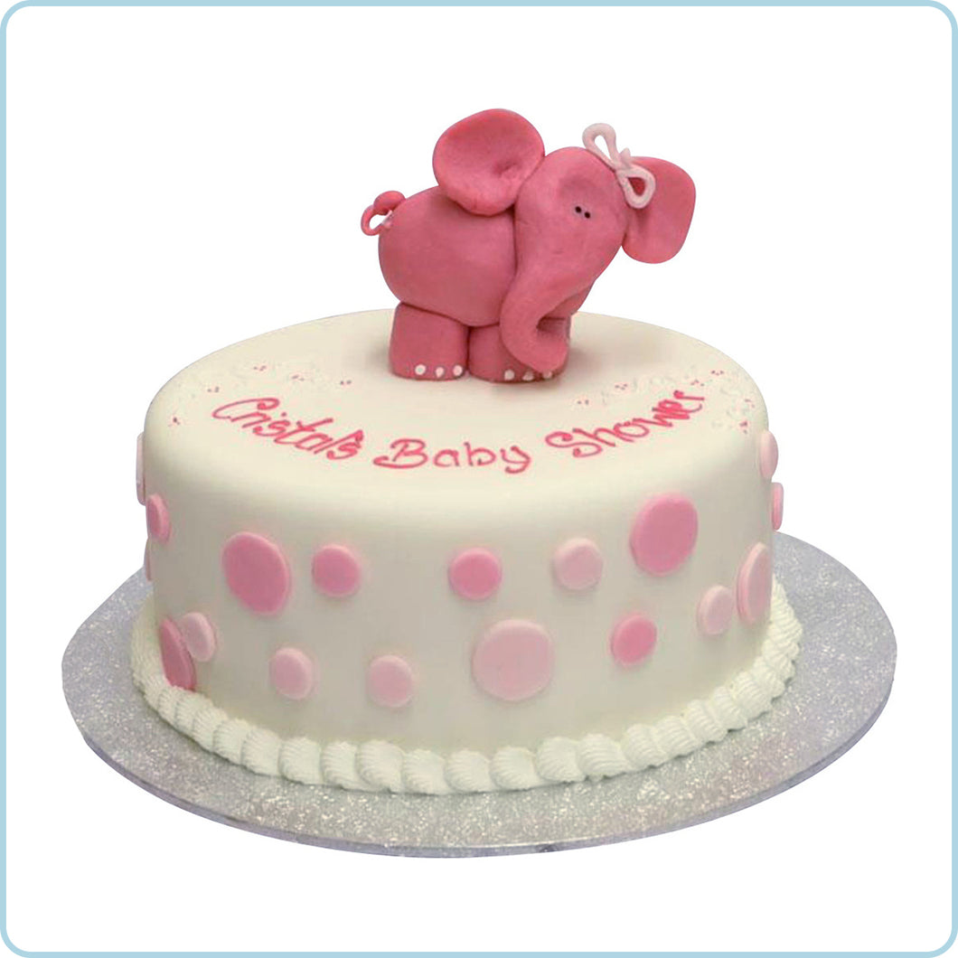 Baby shower elephant - elephant in pink or blue