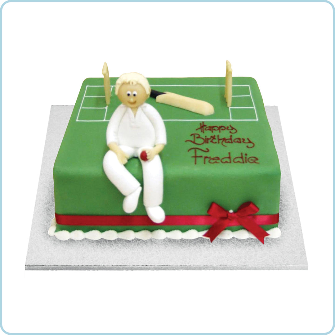 Cricket bat shaped 3D cake | Cricket cake, Cricket theme cake, Cricket birthday  cake