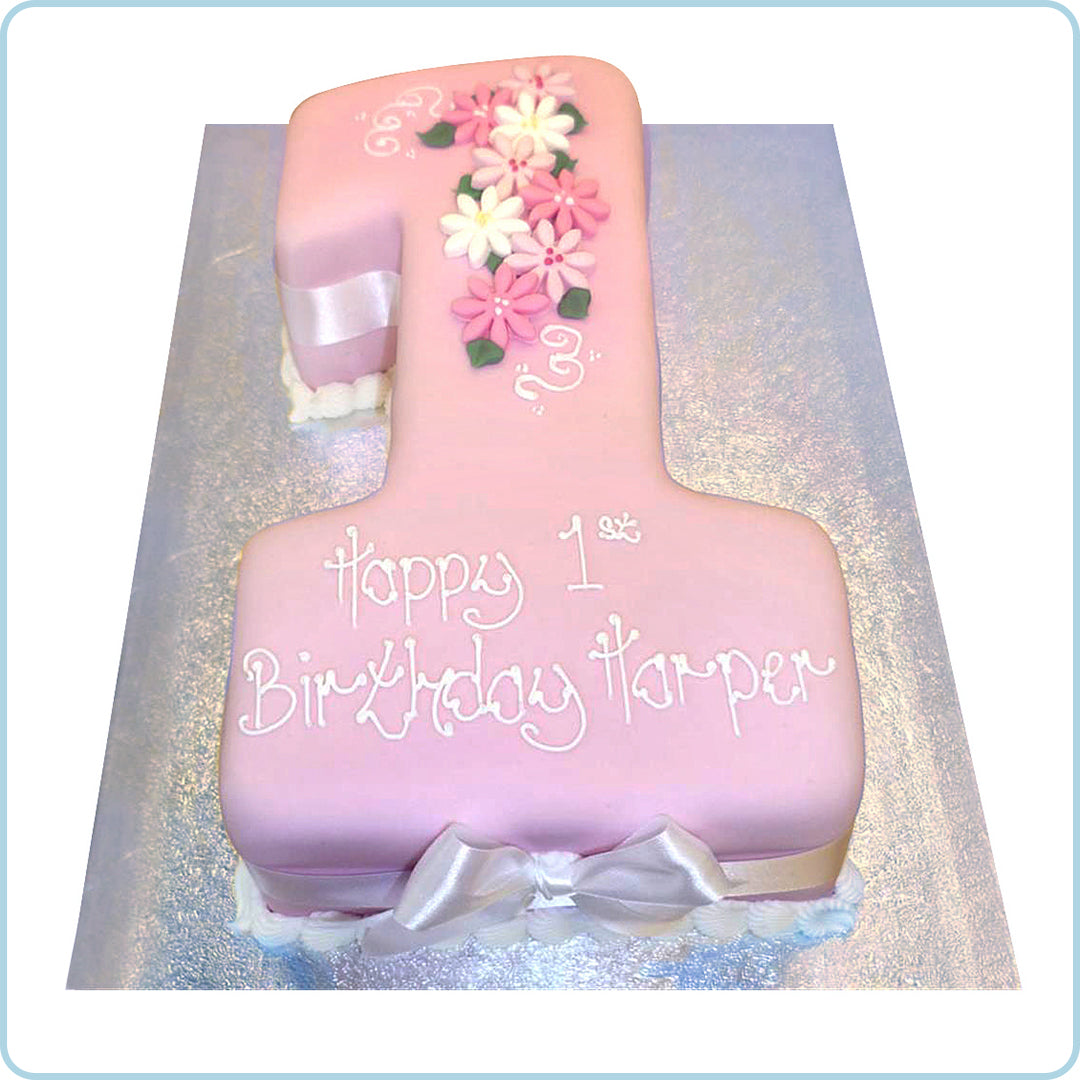 One Number Cake Banane Ka Easy Trick |1st Birthday Cake Design |One Number  Cake kaishe Cutting kare - YouTube