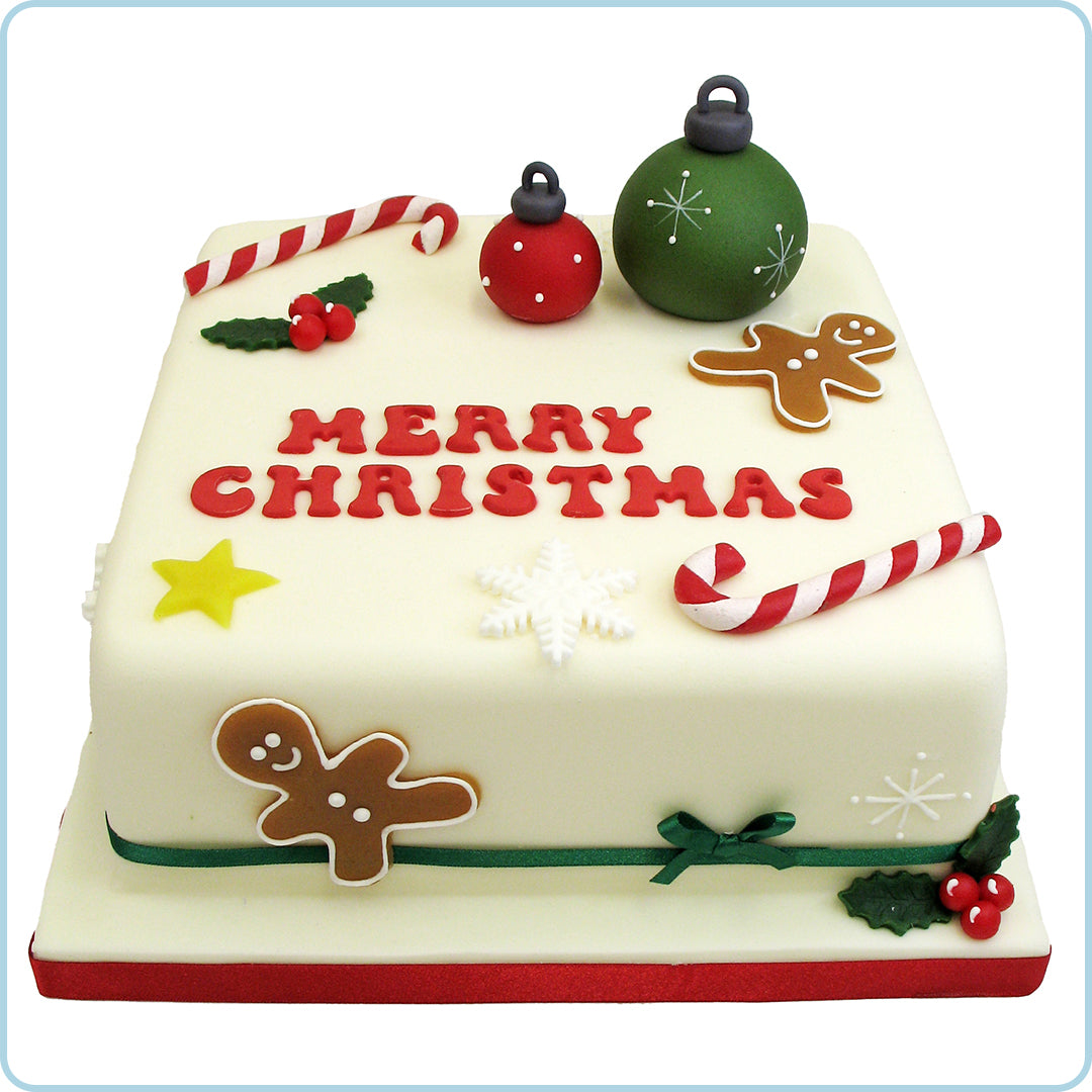 Botham's Large Square Christmas Cake - from Botham's of Whitby
